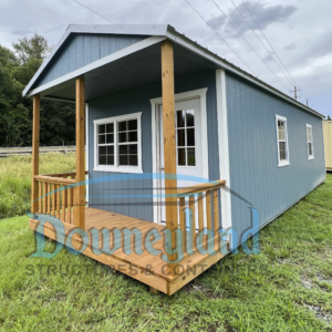 12x32 Cabin Blue/White