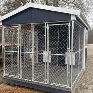 8x12 Double Kennel Blue/White/GSR